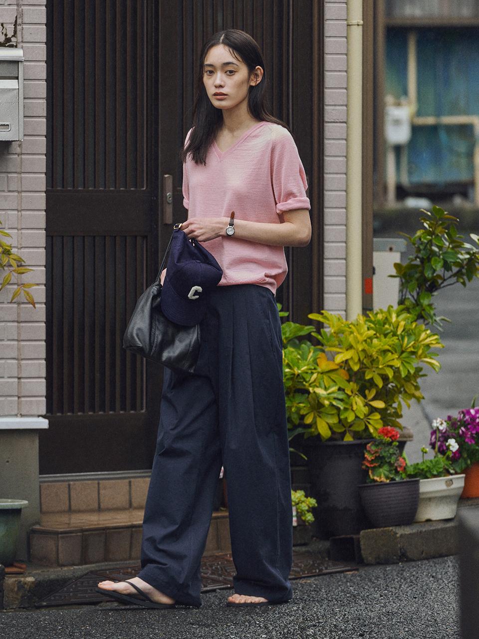SAGEMENT RODA COTTON PANTS_NAVY
