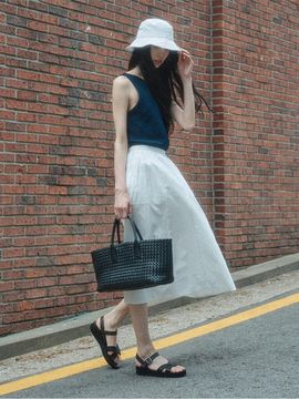 SAGEMENT US POCKET FLARE SKIRT_3Colors