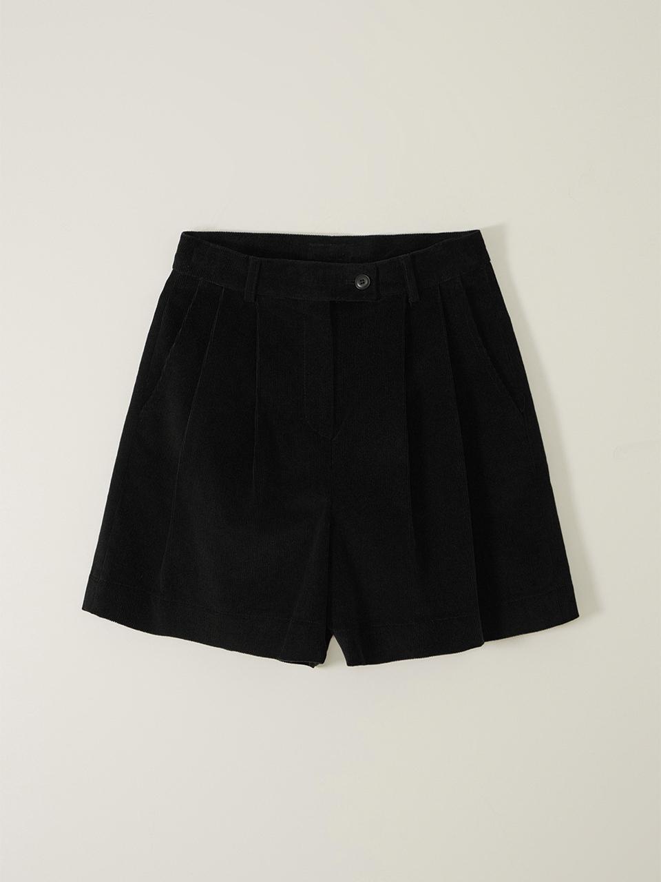 SAGEMENT YOUTH CORDUROY SHORT PANTS_BLACK