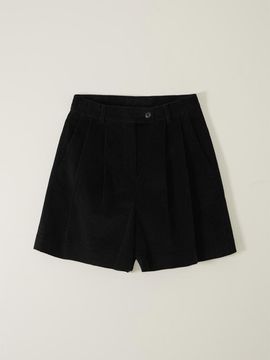 SAGEMENT YOUTH CORDUROY SHORT PANTS_BLACK