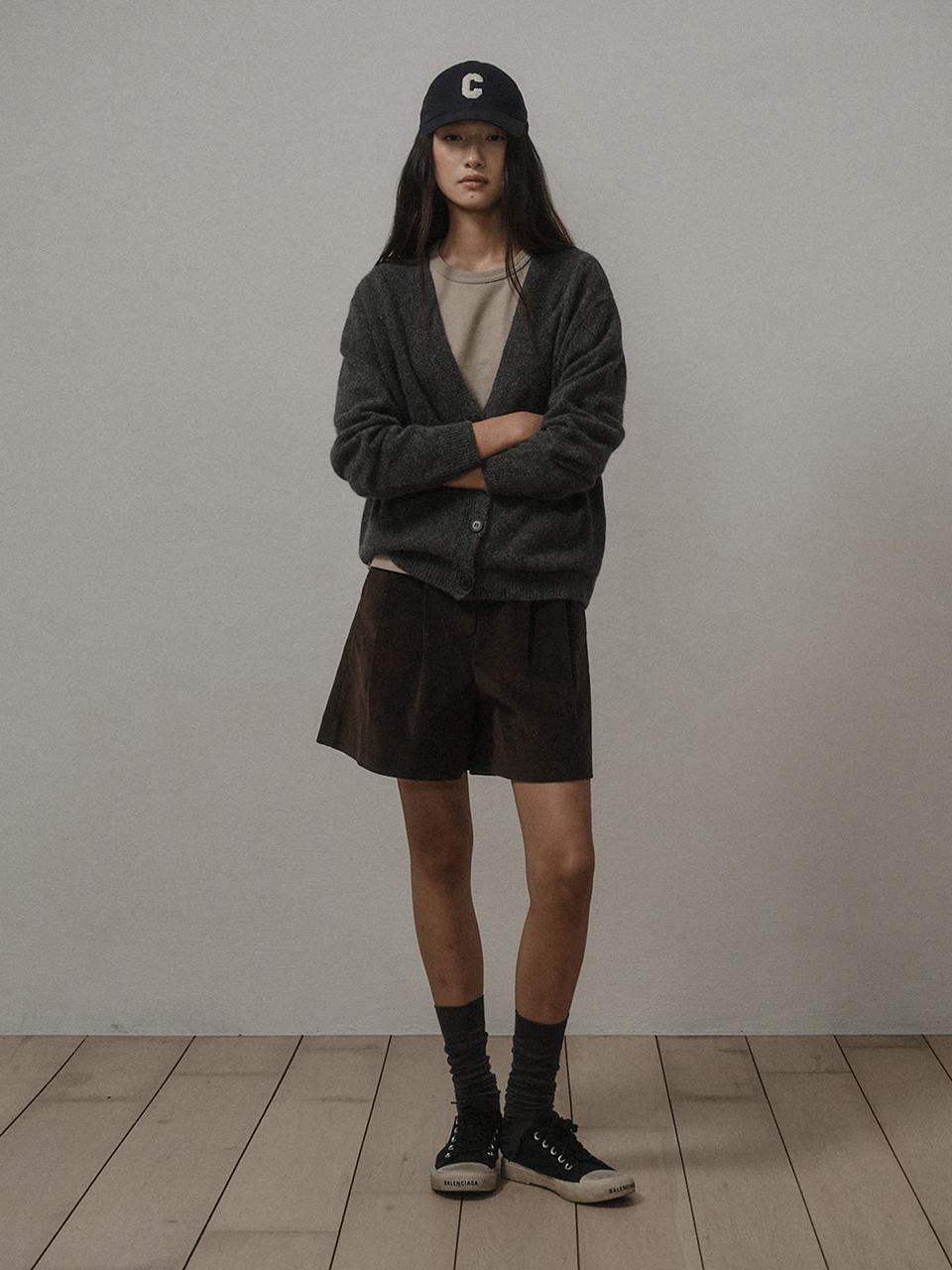 SAGEMENT YOUTH CORDUROY SHORT PANTS_BROWN