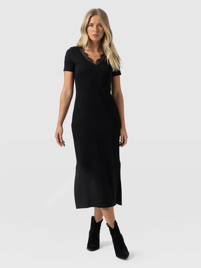 Saint + Sofia Saint + Sofia Andie V-Neck Dress