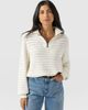 Saint + Sofia Saint + Sofia Ester Quarter Zip Knit Top - 3