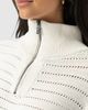 Saint + Sofia Saint + Sofia Ester Quarter Zip Knit Top - 5