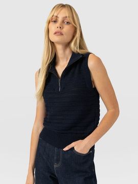 Saint + Sofia Saint + Sofia Ester Sleeveless Knit