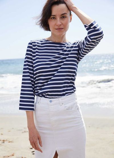Saint James Saint James GALATHEE II - ¾ Sleeve Breton Striped Top