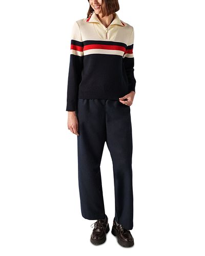 Saint James Saint James Les Arcs Quarter Zip Wool Sweater