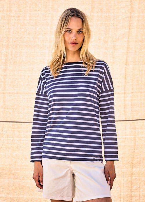 Saint James Saint James MINQUIERS DROP II - Drop-Shoulder Breton Striped Shirt