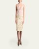 Saint Laurent Brocade Midi Skirt - 2