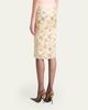 Saint Laurent Brocade Midi Skirt - 3