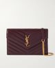 SAINT LAURENT Cassandre mini matelassé leather chain wallet - 1