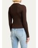 Saint Laurent Cassandre YSL Ribbed V-Neck Cardigan - 3