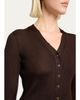 Saint Laurent Cassandre YSL Ribbed V-Neck Cardigan - 5