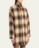Saint Laurent Check Tweed Short Coat - 4