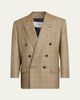 Saint Laurent Double-Breasted Prince of Wales Jacket - 1