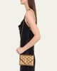 Saint Laurent Envelope Small YSL Wallet on Chain in Metallic Leather - 2