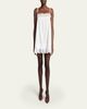 Saint Laurent Guipure Lace Sleeveless Shift Mini Dress - 2