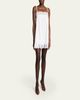 Saint Laurent Guipure Lace Sleeveless Shift Mini Dress - 4