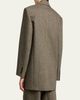 Saint Laurent Herringbone Wool Single-Breasted Jacket - 3