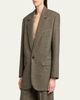 Saint Laurent Herringbone Wool Single-Breasted Jacket - 4
