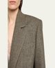 Saint Laurent Herringbone Wool Single-Breasted Jacket - 5