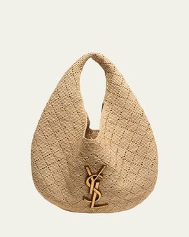 Saint Laurent Icare Hobo Bag in Raffia