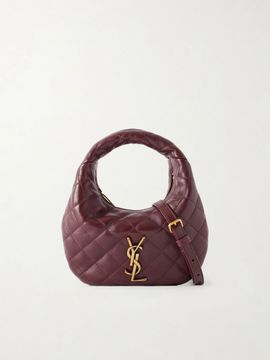 SAINT LAURENT Icarino mini Matelassé leather top-handle bag