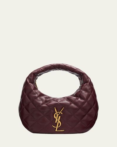 Saint Laurent Icarino YSL Quilted Leather Top-Handle Bag