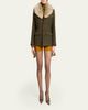 Saint Laurent Jacket with Removable Shearling Collar - 2