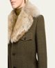 Saint Laurent Jacket with Removable Shearling Collar - 5