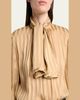 Saint Laurent Lavalliere Striped Silk Long-Sleeve Blouse - 5
