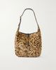 SAINT LAURENT Le 5 à 7 Supple small leather-trimmed leopard-print pony hair shoulder bag - 1