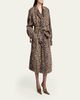 Saint Laurent Leopard-Print Nylon Trench Coat - 4