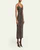Saint Laurent Leopard Tulle Slip Dress - 4
