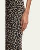 Saint Laurent Leopard Tulle Slip Dress - 5