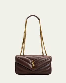 Saint Laurent Loulou Small YSL Quilted Leather Chain Shoulder Bag