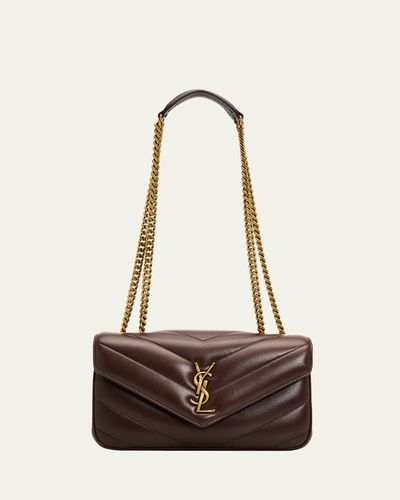 Saint Laurent Loulou Small YSL Quilted Leather Chain Shoulder Bag