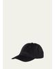 Saint Laurent Men's 6-Panel Corduroy Logo Baseball Cap - 1