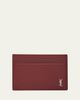 Saint Laurent Men's Cassandre Leather Card Holder - 1