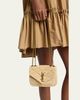 Saint Laurent Mini Loulou Shoulder Bag in Raffia - 2