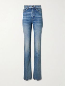 SAINT LAURENT New Clyde high-waisted straight-leg jeans