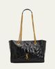 Saint Laurent Niki Small East-West Chevron Leather Shopping Bag - 1