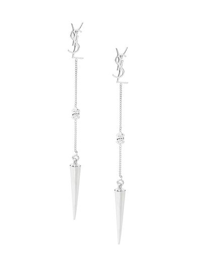 Saint Laurent Opyum YSL Rhinestone Spike Earrings