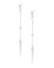 Saint Laurent Opyum YSL Rhinestone Spike Earrings - 2