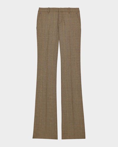 Saint Laurent Prince of Wales Flared Pants