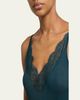 Saint Laurent Ribbed Silk Laced Cami Tank Top - 5