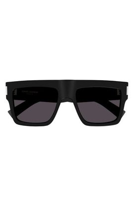 Saint Laurent Saint Laurent 55mm Flat Top Sunglasses