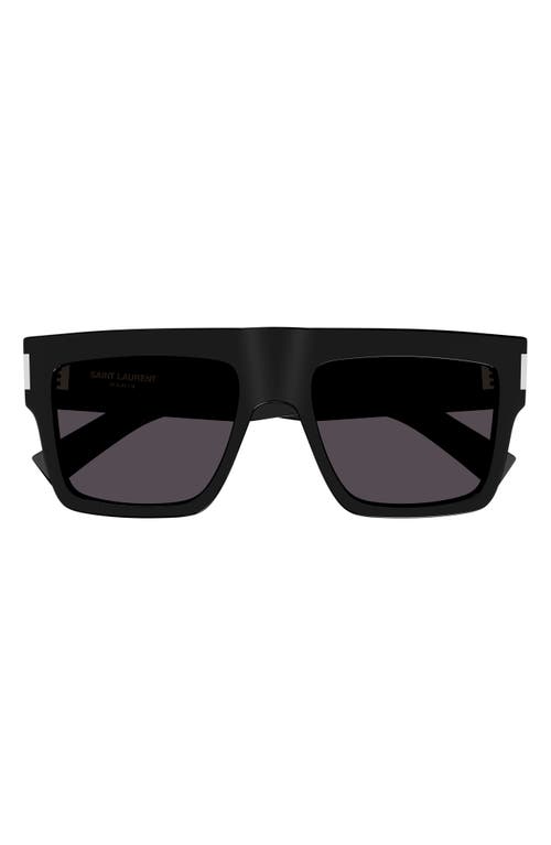 Saint Laurent Saint Laurent 55mm Polarized Flat Top Sunglasses