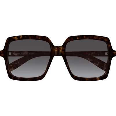 Saint Laurent Saint Laurent 56mm Gradient Square Sunglasses