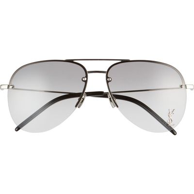 Saint Laurent Saint Laurent 59mm Aviator Sunglasses
